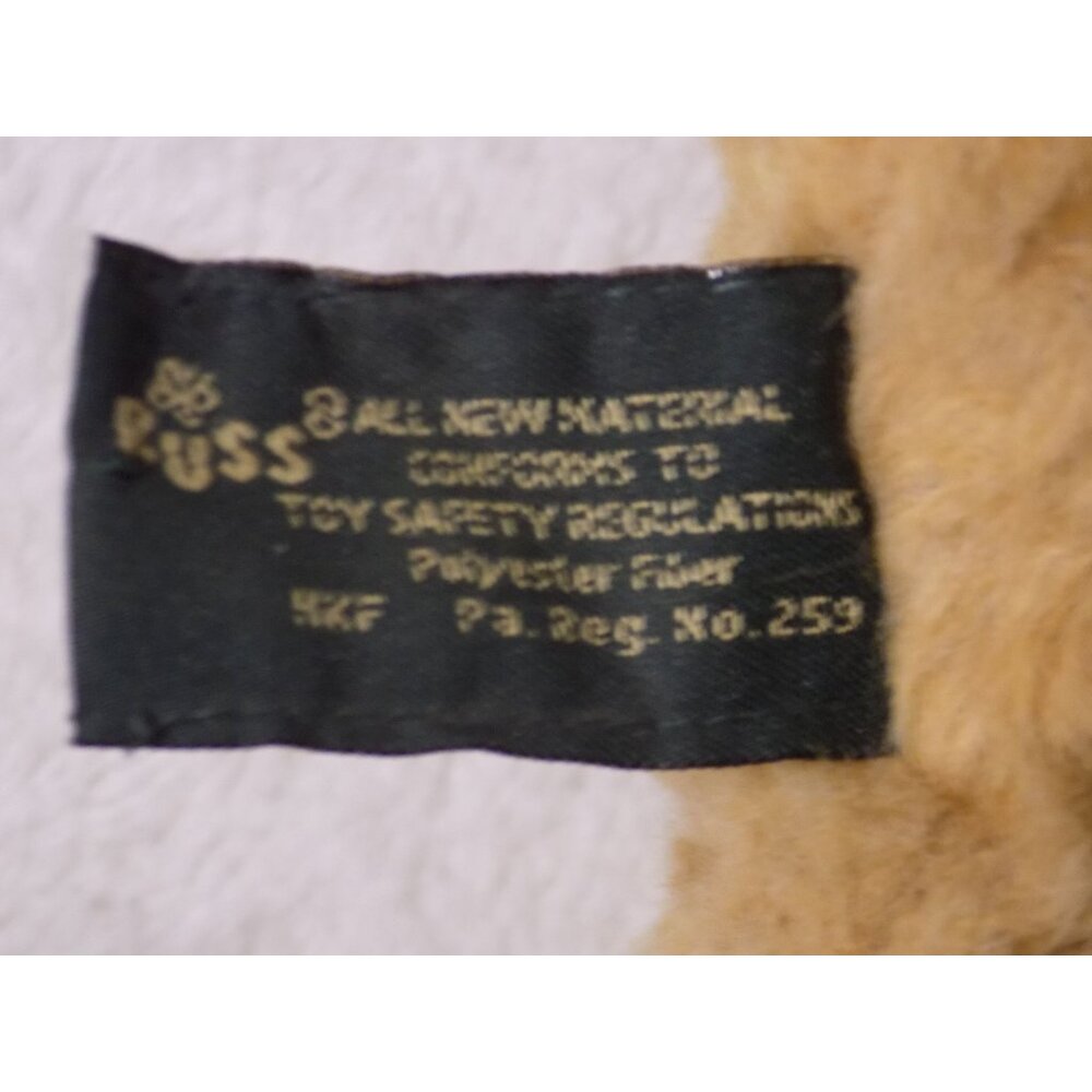 Russ Berrie Teddy Bears From the Past Montana Plush Fisherman w Fishing Pole Hat - Picture 6 of 8